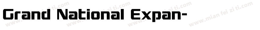 Grand National Expan字体转换